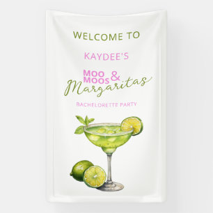 MooMoos & Margaritas vrijgezellenfeest welkomstbor Spandoek