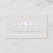 Moon 10 Punch Customer Loyalty Appointment Visitekaartje (Voorkant)