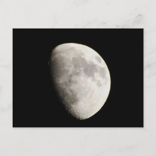 Moon 18 juni 2013 Waxing Gibbous. Briefkaart