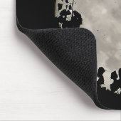 Moon achter donkere bladeren muismat (Hoek)