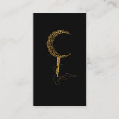 Moon Aerial Hoop Artist Circus Yoga Aerialist Visitekaartje (Voorkant)