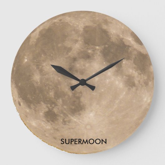 Moon Afbeelding voor ronde wandklok (Voorkant)