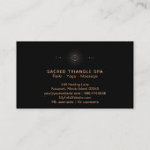 *~* Moon Alchemy Shaman Sacred Geometry Mandala Visitekaartje (Achterkant)