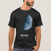 Moon Alien Spacecraft (blue moon) T-shirt (Voorkant)