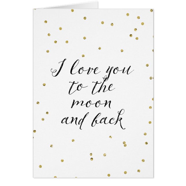 Moon and Back Gold Confetti (Voorkant)