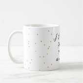 Moon and Back Gold Confetti Koffiemok (Links)