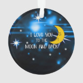 Moon and Back, populair design, keramische sierele Ornament (achterkant)