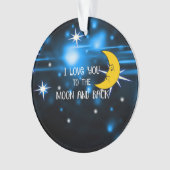 Moon and Back, populair design, keramische sierele Ornament (voorkant)