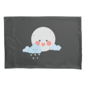 Moon and cloud cute design kussensloop (Voorkant)