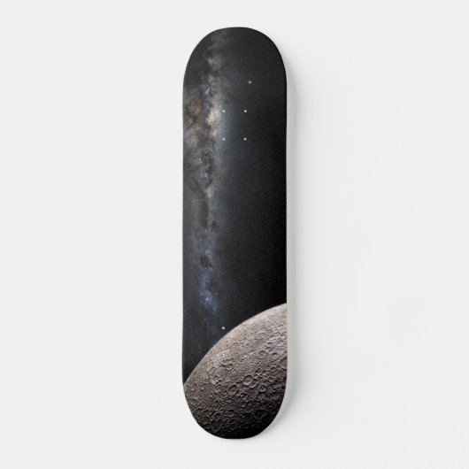 Moon and Galaxy Persoonlijk Skateboard (Voorkant)