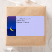 Moon and Stars Aangepast verzendlabel (Insitu)