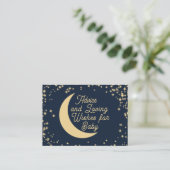 Moon and Stars Advice Kaarten voor Baby (Staand voorkant)