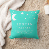 Moon and Stars Baby Birth Notice Pillow Kussen (Deken)