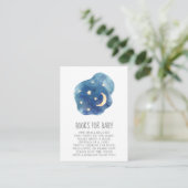 Moon and Stars Baby Boy Books for Baby Informatiekaartje (Staand voorkant)