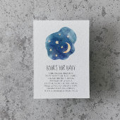Moon and Stars Baby Boy Books for Baby Informatiekaartje