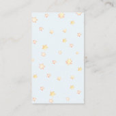 Moon and Stars Baby Boy Diaper Raffle Informatiekaartje (Achterkant)