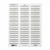 Moon and Stars Baby shower Adreslabel Etiket (Full Sheet)