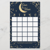 Moon and Stars Baby shower Bingo Briefpapier (Voorkant)