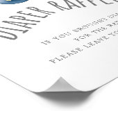 Moon and Stars Baby shower Diaper Raffle Sign Poster (Hoek)