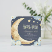 Moon and Stars Baby shower - Dromerige Nighttime Kaart (Staand voorkant)