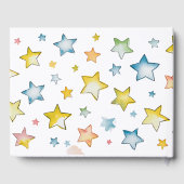 Moon and Stars Baby shower Gastboek Gastenboek (Achterkant)