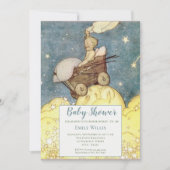 Moon and Stars Baby shower Kaart (Voorkant)