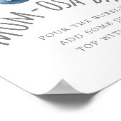 Moon and Stars Baby shower Mam-osa Bar Sign. Poster (Hoek)