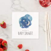 Moon and Stars Baby shower Napkins Servet (Insitu)