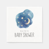 Moon and Stars Baby shower Napkins Servet (Voorkant)
