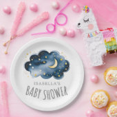 Moon and Stars Baby shower Paper Bord (Feest)