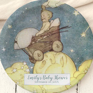  Moon and Stars Baby shower Papieren Bordje