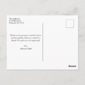 Moon and Stars Blue Baby shower Bedankt Briefkaart (Achterkant)