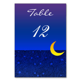 Moon and Stars Blue Sky Custom 2-zijdige tafel Kaa Kaart
