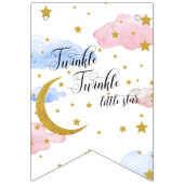 Moon and Stars Boy of Girl Bunting Flags Vlaggetjes (Eerste vlag)