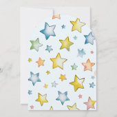 Moon and Stars: een uitnodiging voor een Baby show (Achterkant)