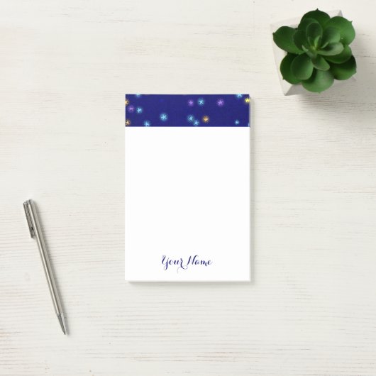 Moon and Stars Etsen Sticky Notes (Kantoor)
