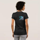 Moon and Stars Funky Abstracte draagbare kunst T-shirt (Achterkant volledig)