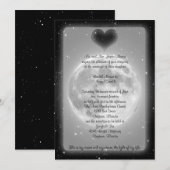 Moon and Stars Invitation Kaart (Voorkant / Achterkant)