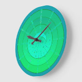 Moon and Stars Mandala - Emerald Green Grote Klok (Hoek)