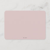 Moon and Stars Meisje Roze Baby shower Boek Aanvra Informatiekaartje (Achterkant)