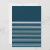 Moon and Stars, Modern Birthday Party Kaart (Achterkant)