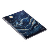 Moon and Stars Night Journal Spiral Photo Notitieb Notitieboek (Rechterzijde)