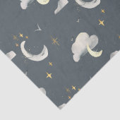 Moon and Stars Night Sky baby shower Verjaardag Tissuepapier (Detail)