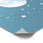 Moon and Stars Nursery Decor Poster (Hoek)