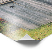 Moon and Stars Outhouse Foto Afdruk (Hoek)