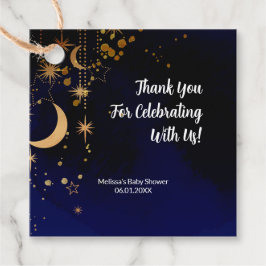 Moon and Stars Party Favor Labels