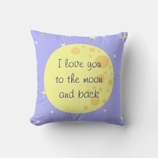 Moon and Stars  Pillow Kussen (Voorkant)