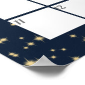 Moon and Stars Raad Baby's vervaldatum Poster (Hoek)