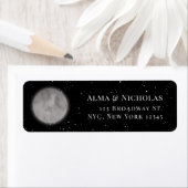 Moon and Stars Return Address Label (Insitu)