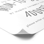 Moon and Stars Shower Adres en envelopteken Poster (Hoek)